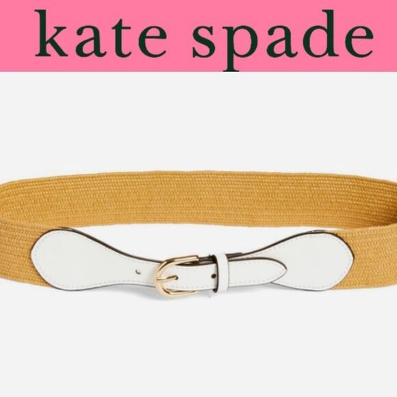 Kate Spade New York Straw Stretch Belt main image 7